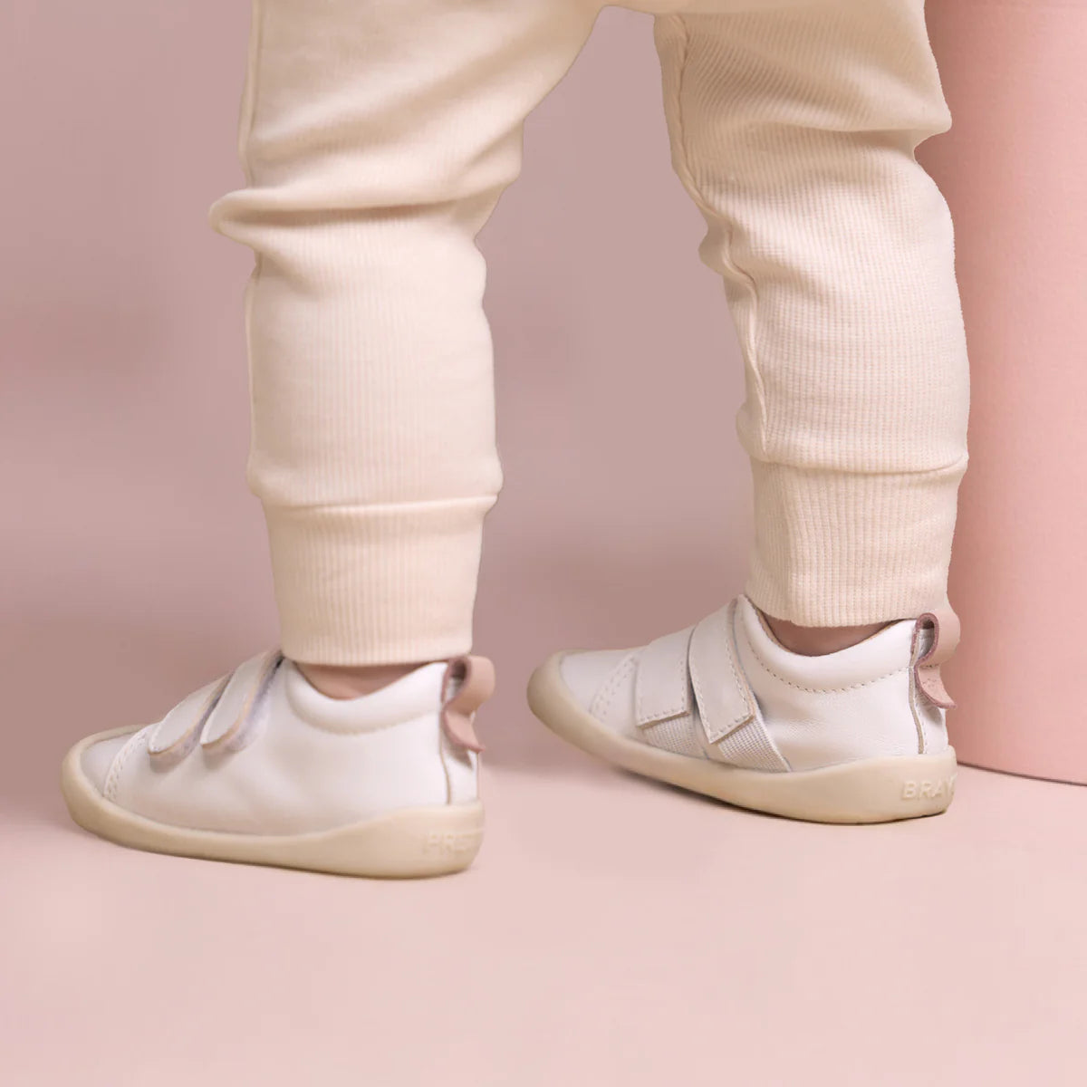 Pretty Brave TOTO White/Blush Toddlers Shoes