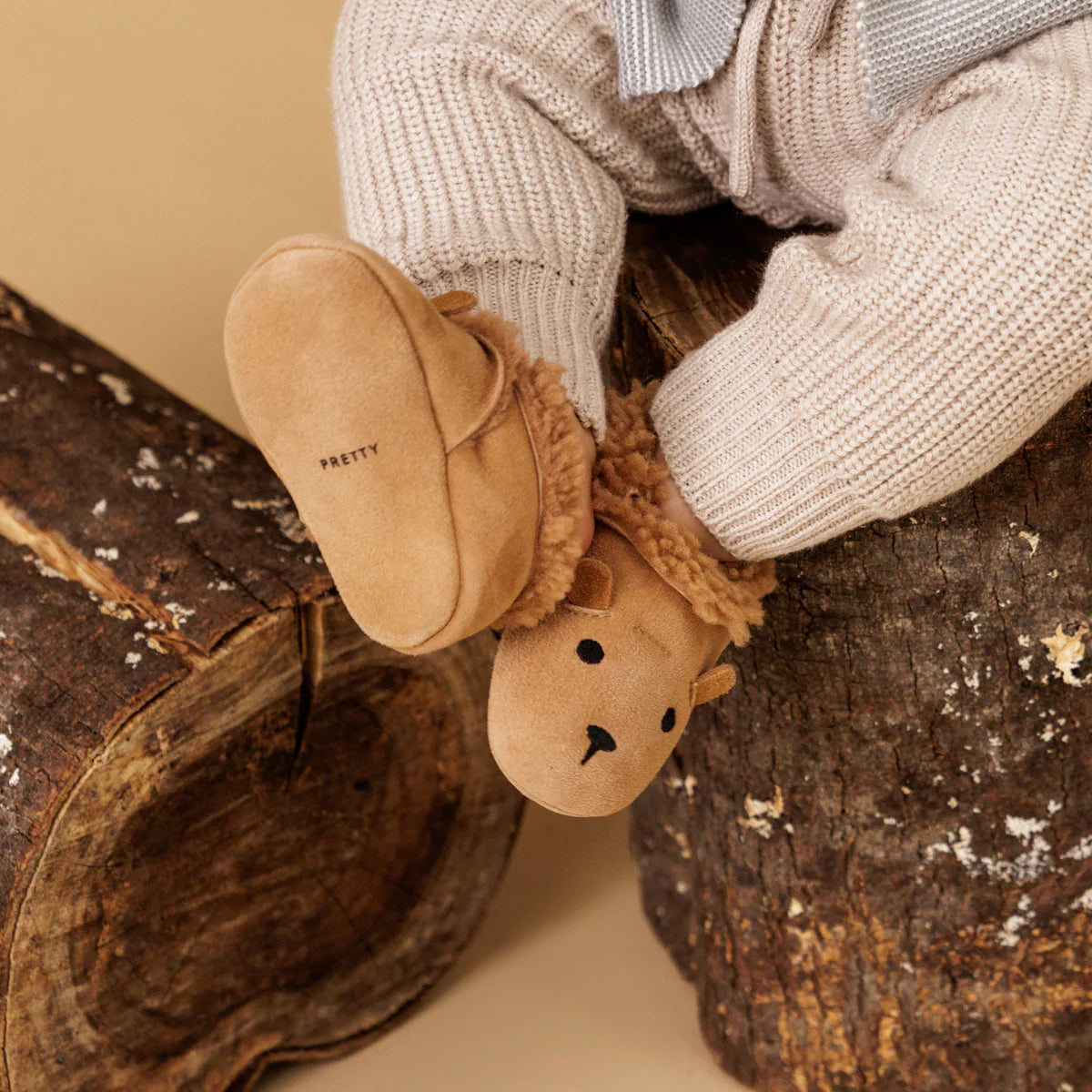 Pretty Brave Baby Cosy MOC Tan Shoes