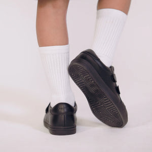 Pretty Brave Atlas Black School Shoes