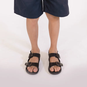 Pretty Brave Milo Black School Shoes Sandal NZ