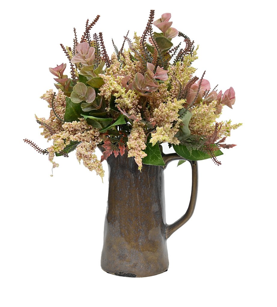 Foragers Bundle Artificial flower arrangement with pink and green tones