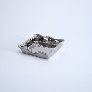 Pampa Bay Verona Luncheon Napkin Holder Silver Porcelain and Titanium