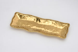 Pampa Bay Monaco - Rectangular Serving Piece Gold rectangular tray 