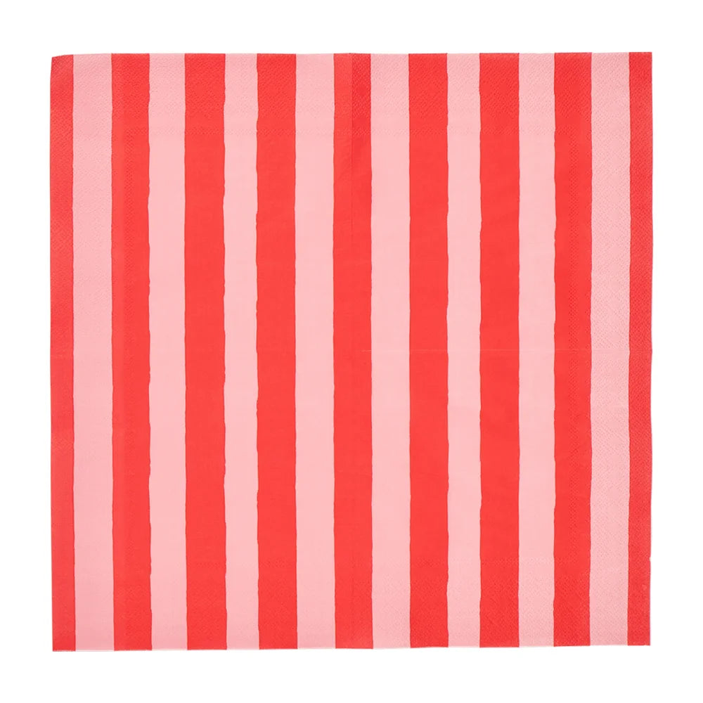 Annabel Trends Paper Napkins -Red Stripe 20pcs