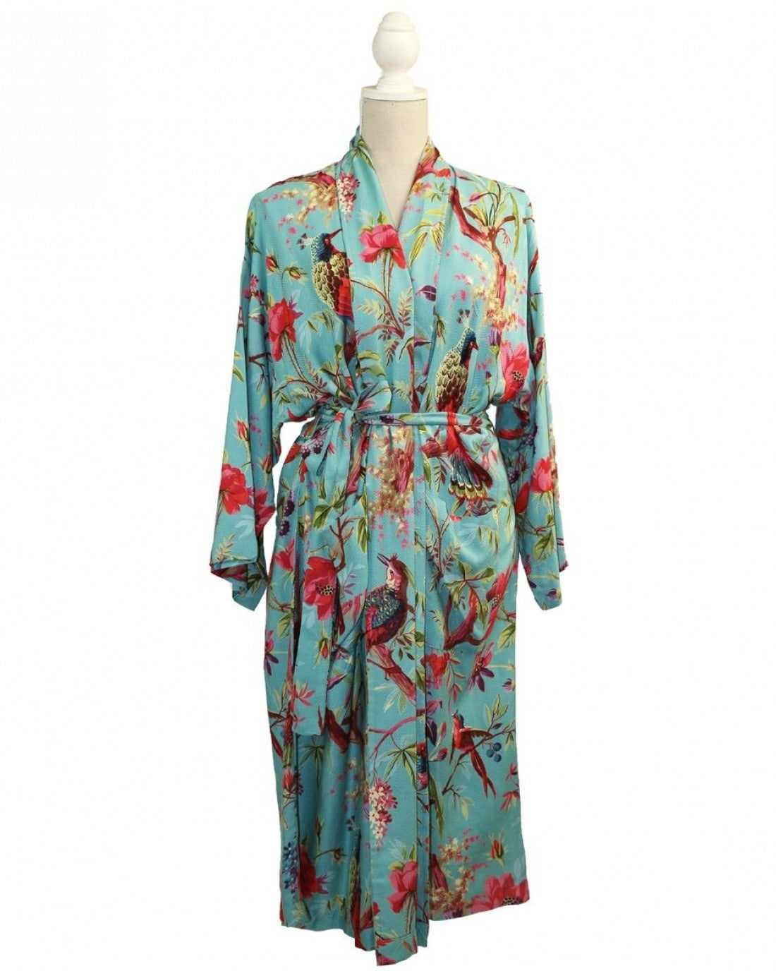 Blzing Daisy Cotton Paradise Kimono Robe - Sky Blue