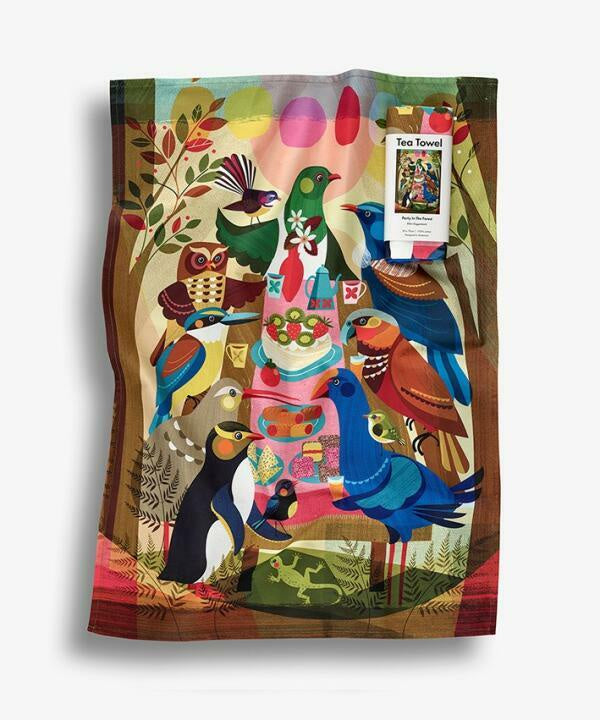 Party In The Forest Tea Towel