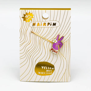Hairpin Peace 'Yellow Owl Workshop' branding