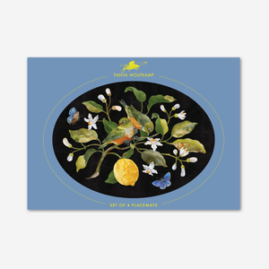 TANYA WOLFKAMP Oval Placemat set of 4 - NZ Birds