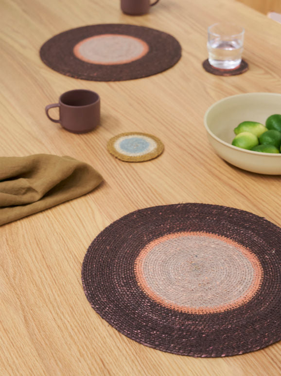 CITTA Pinto Placemat 34cm Mulberry/Heather