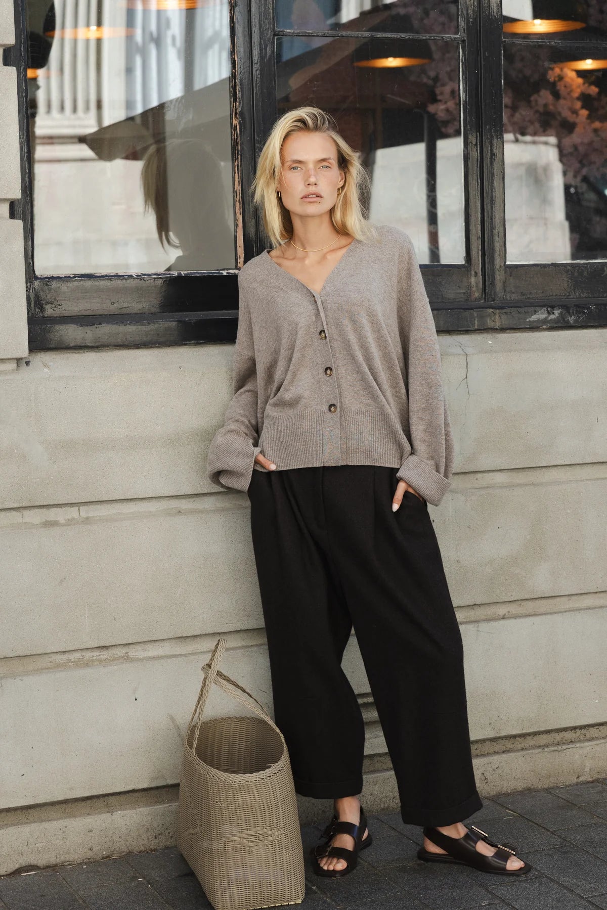 Sophie Store Pleated Wool Pants - Bracken AW25