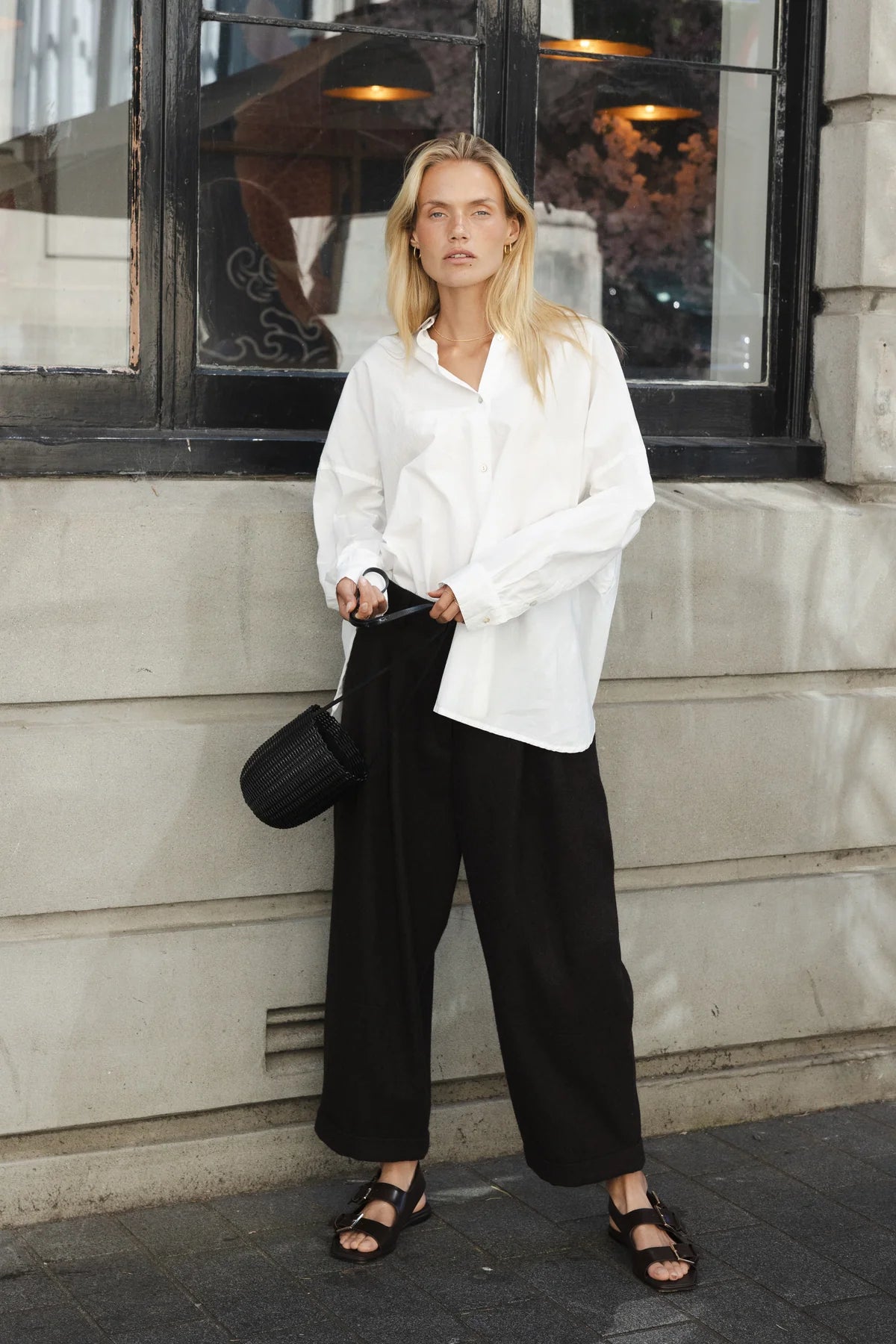 Sophie Store Pleated Wool Pants - Bracken AW25