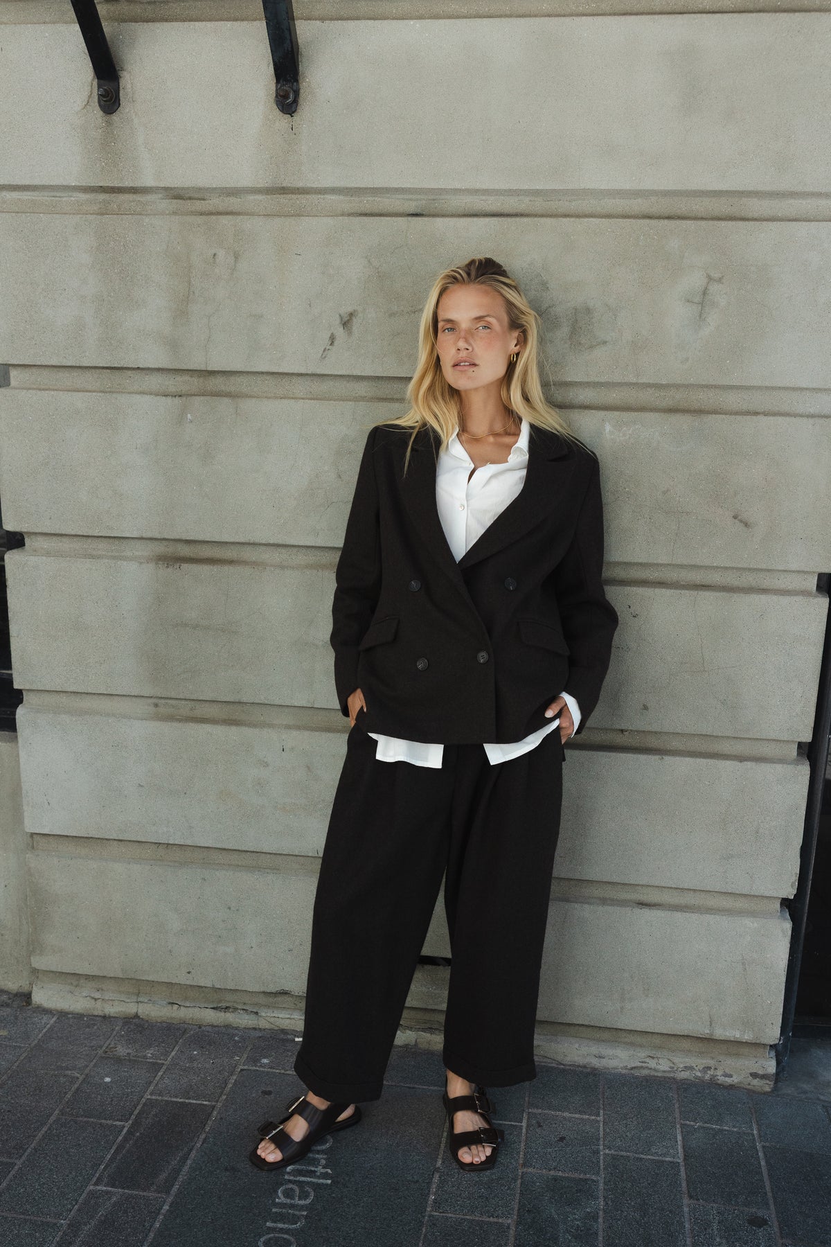 Sophie Store Pleated Wool Pants - Bracken AW25