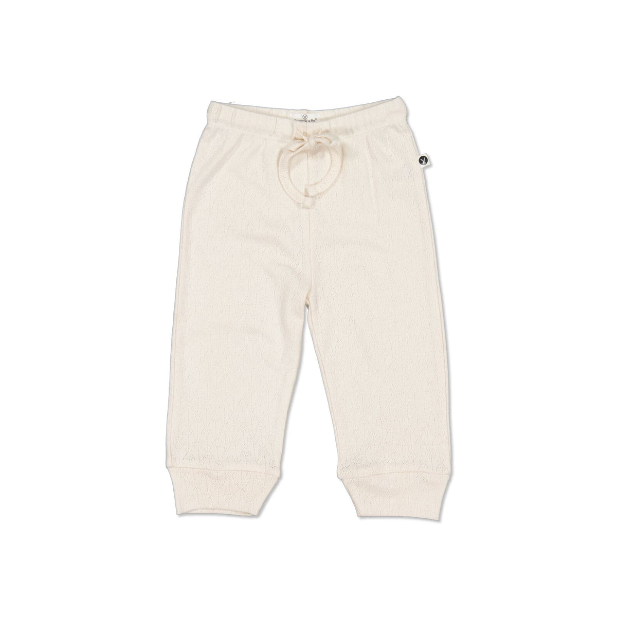 Pointelle Baby Pants - Natural
