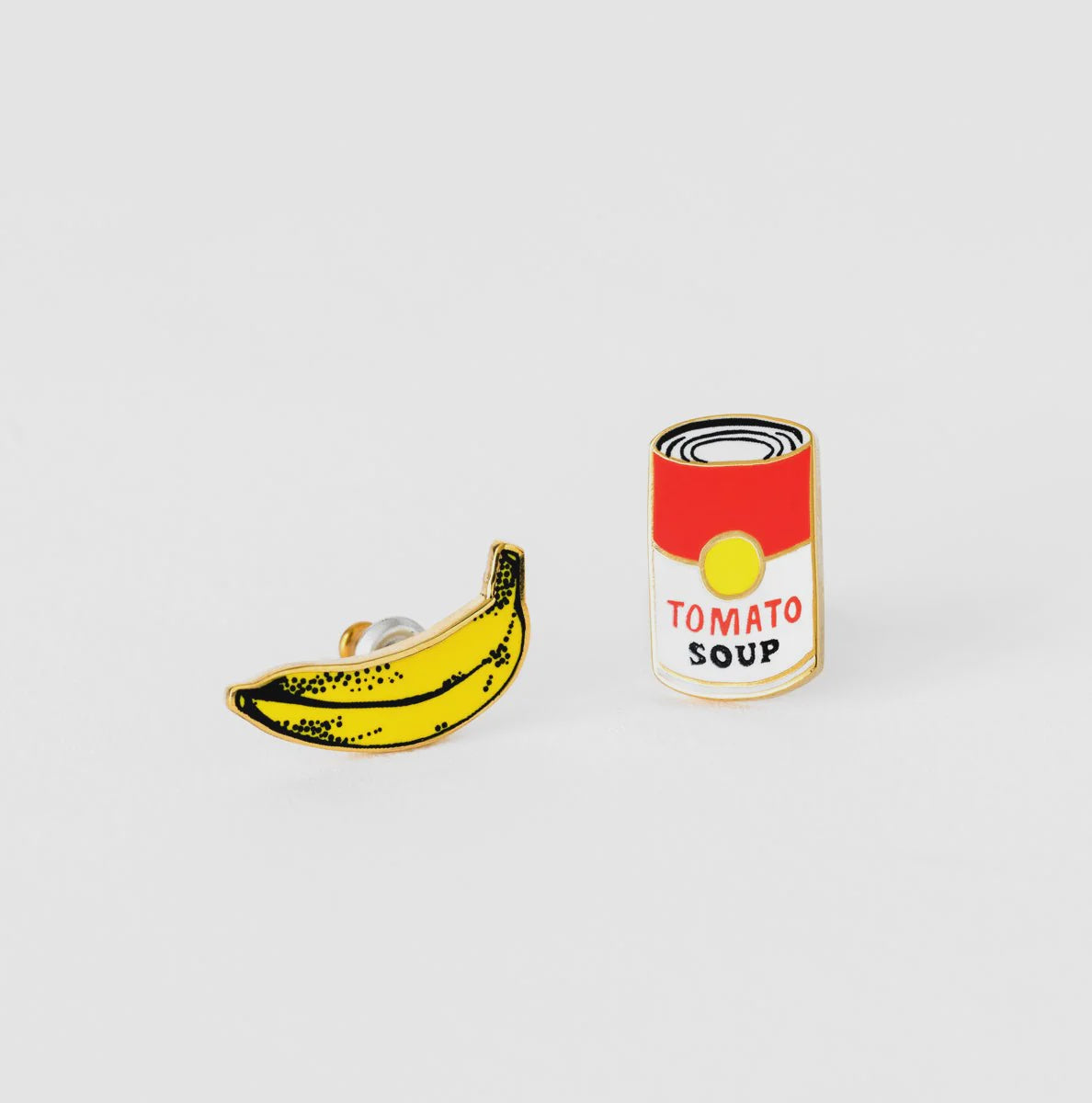 Yellow Owl Workshop Pop Art Banana & Soup Earring