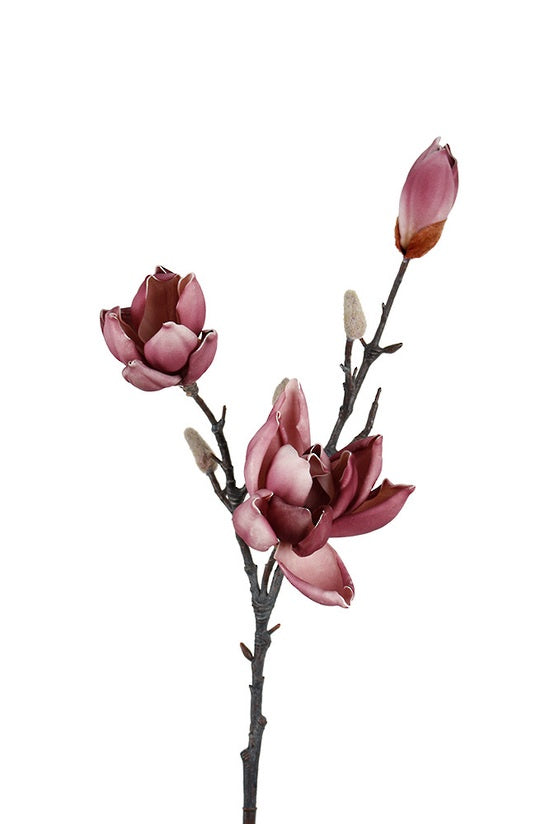 Flower Systems Port Wine Magnolia Spray 79cm