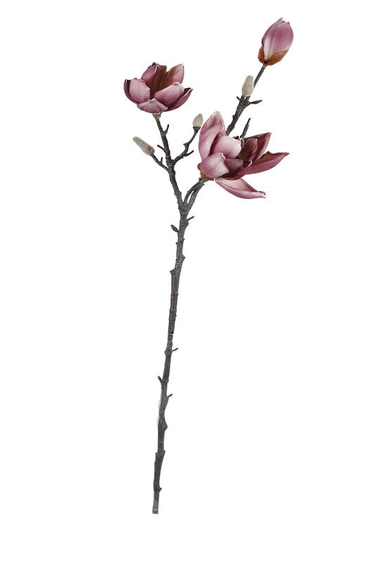 Flower Systems Port Wine Magnolia Spray 79cm