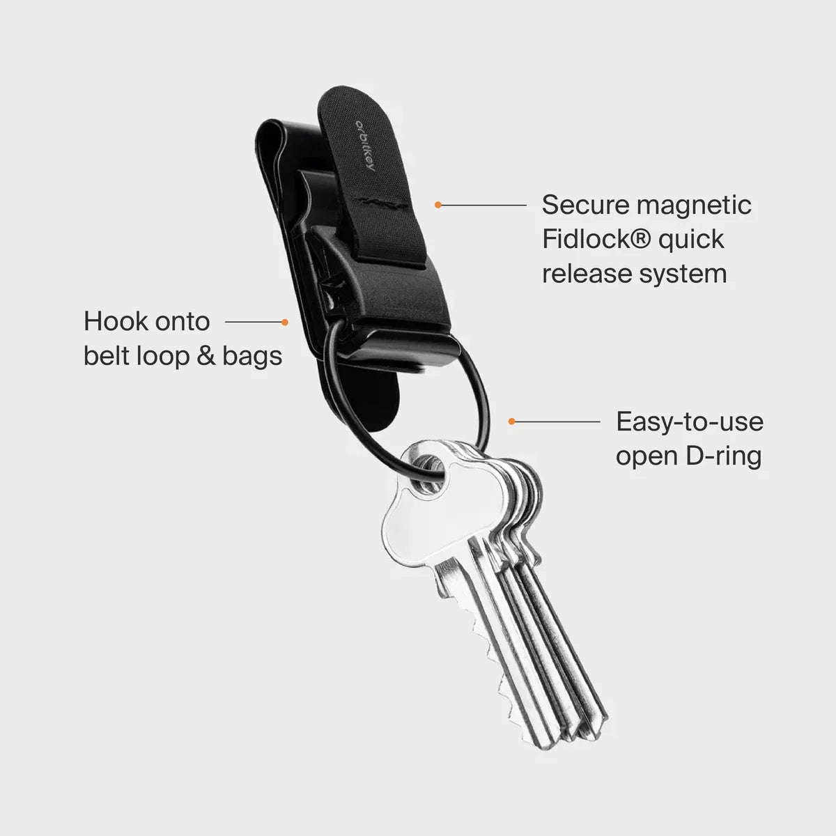 Orbitkey Utility Clip - Black