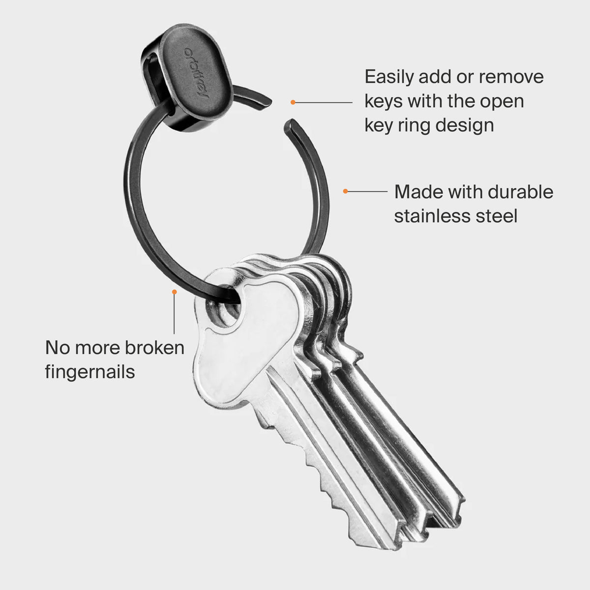 Orbitkey Quick Release Ring - Silver