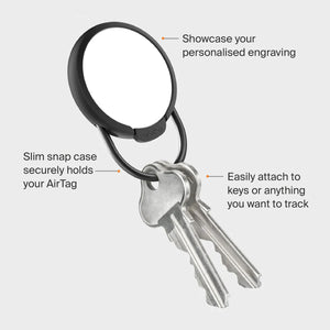 Orbitkey Slim Case for AirTag Granite