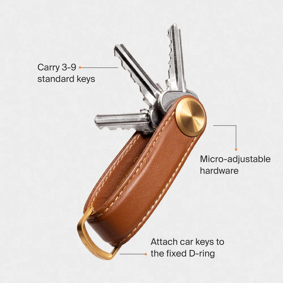 Key Organiser Pro Saffiano Leather - Lilac