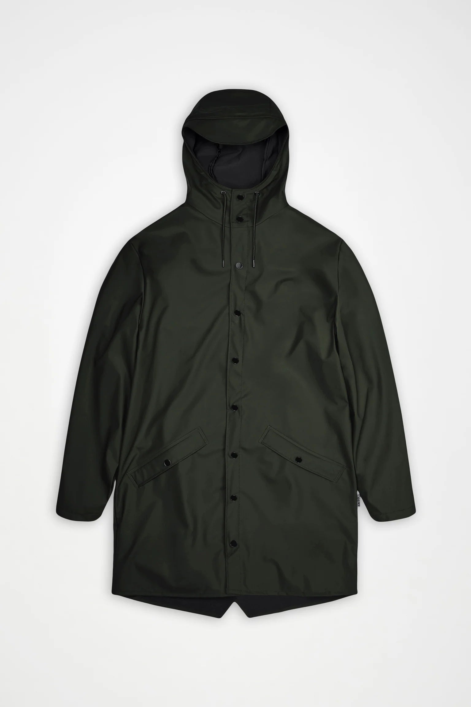 RAINS Long Jacket W3 - Dark green raincoat