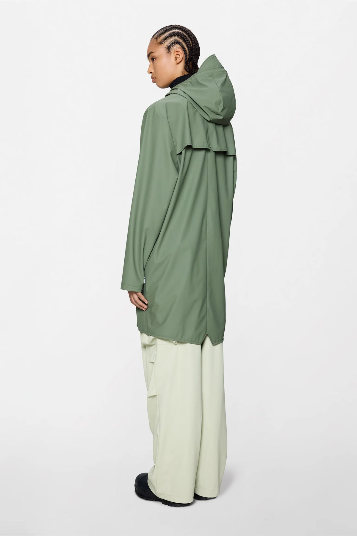 RAINS Long Jacket W3 - Well Green raincoat