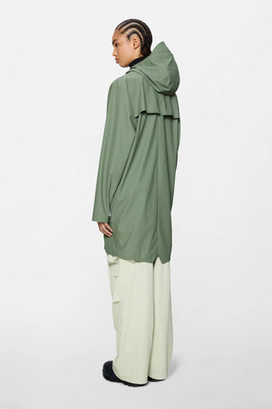 RAINS Long Jacket W3 - Well Green raincoat