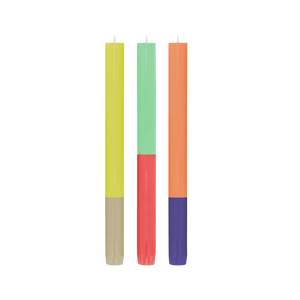 REMEMBER Dinner Stick Candles set of 3 - Ibiza