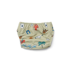 Crywolf REUSABLE SWIM NAPPY Lucky Days Sage Baby Kids