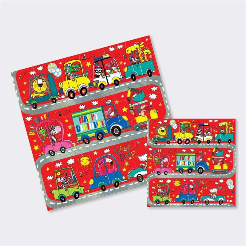 Rachel Ellen - Cars - Jigsaw Birthday Card