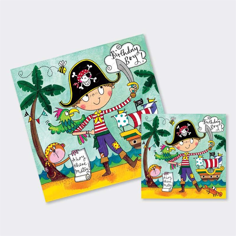 Rachel Ellen - Pirate - Jigsaw Birthday Card