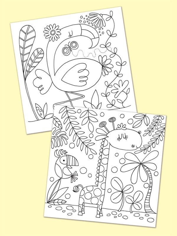 Rachel Ellen - Tropical Adventure - Colouring Book