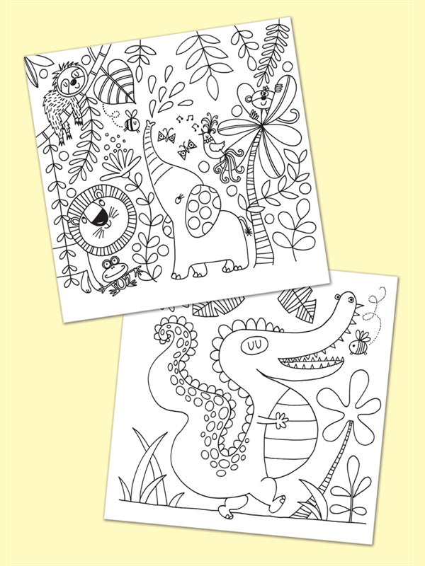 Rachel Ellen - Tropical Adventure - Colouring Book