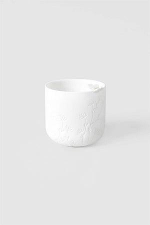 Räder - Butterfly Above - Tealight Holder White ceramic cup with embossed design