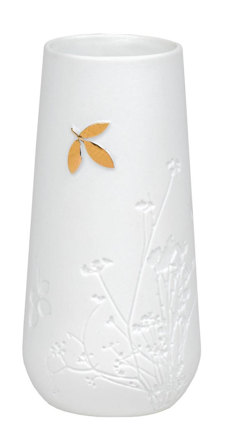 Räder - Golden Leaf - Large Mini Porcelain Vase