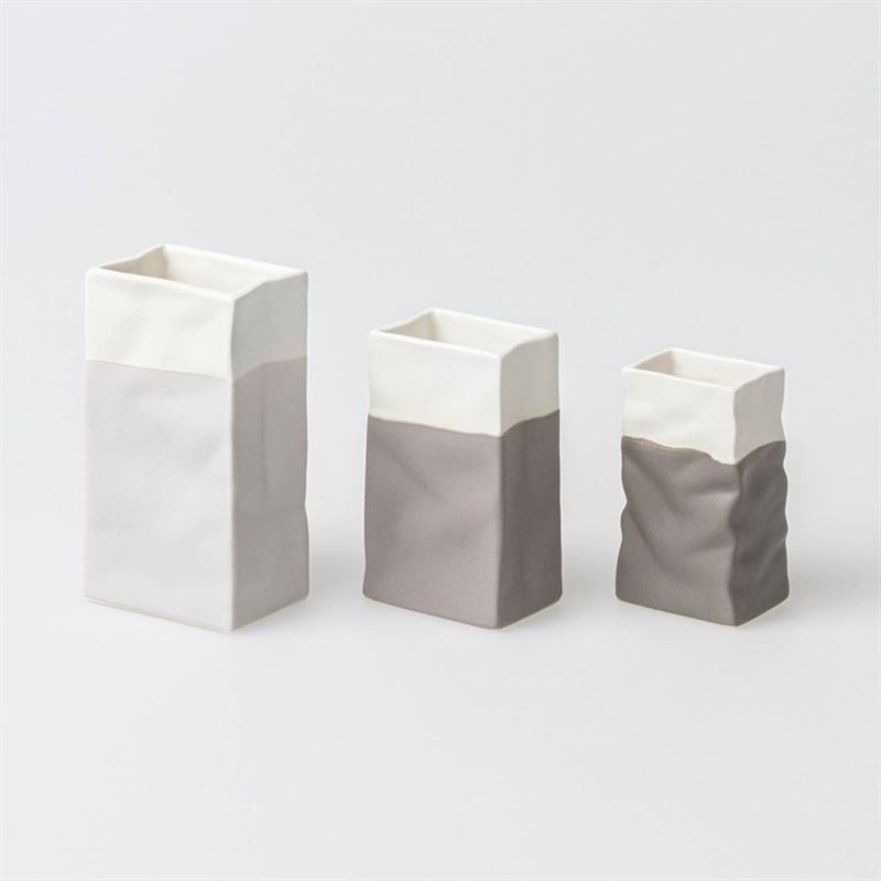 Shades Of Grey Small Porcelain Vase