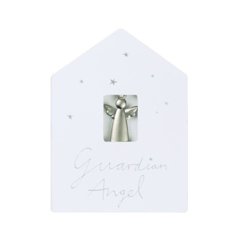 Räder - Silver Angel in A Card - Christmas Guardian Decoration