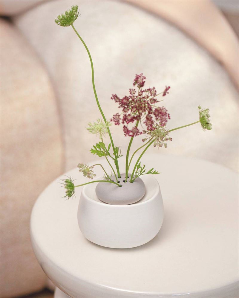 Räder - Flower Bowl Grey - Small Stoneware Vase