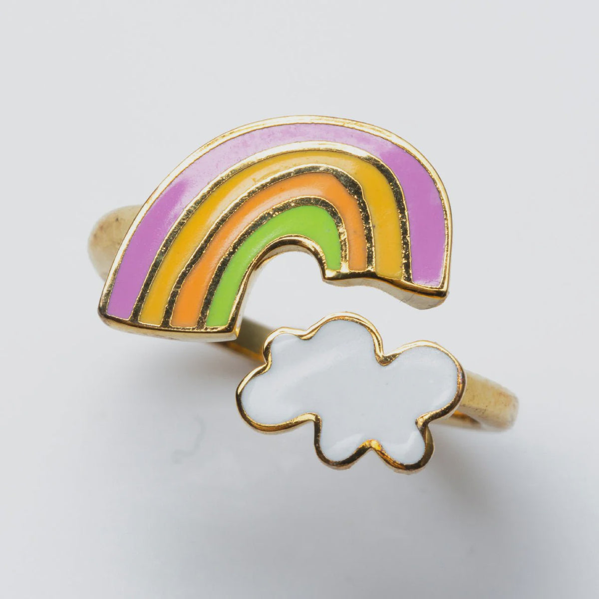 Yellow Owl Workshop Rainbow Cloud Ring Adjustable