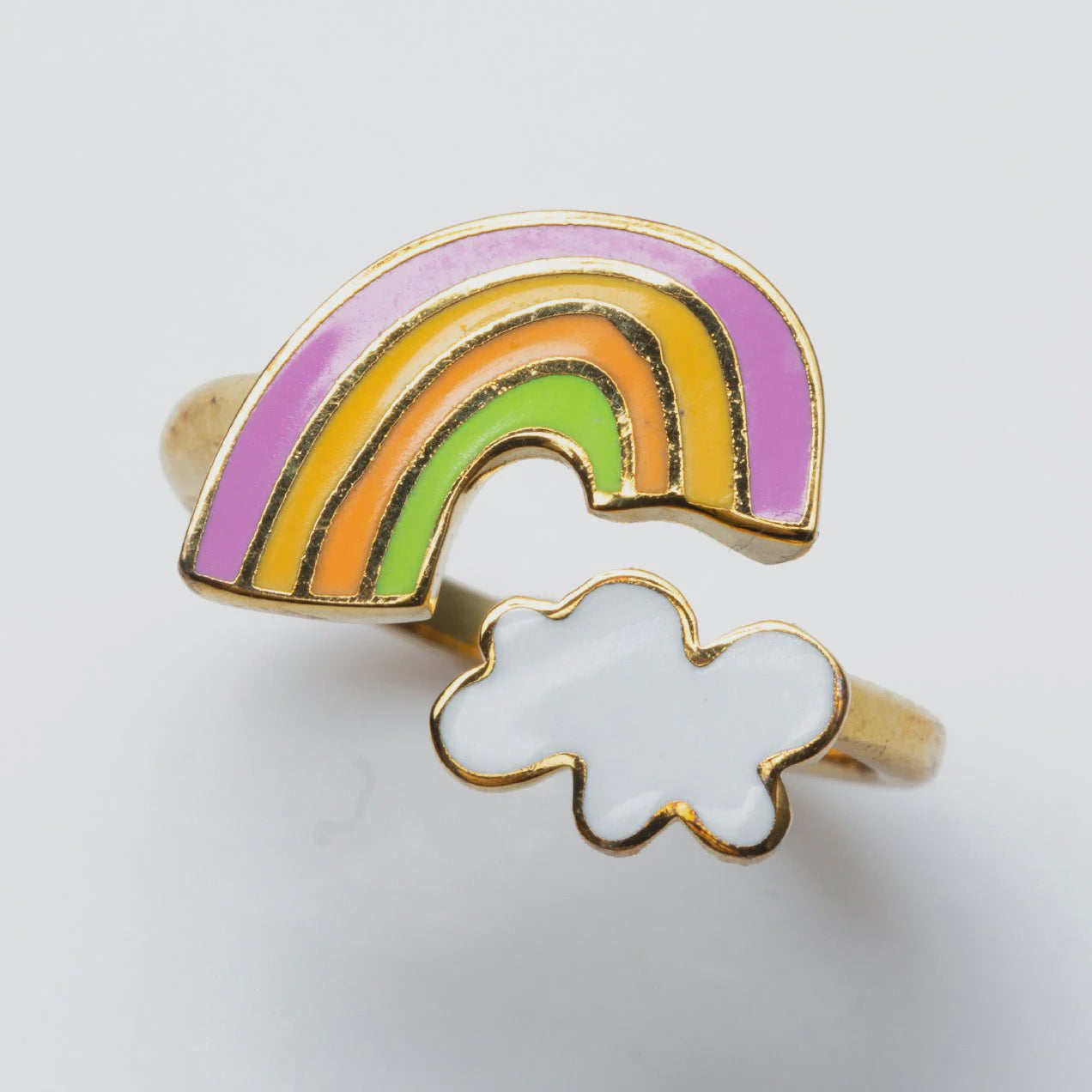 Yellow Owl Workshop Rainbow Cloud Ring Adjustable