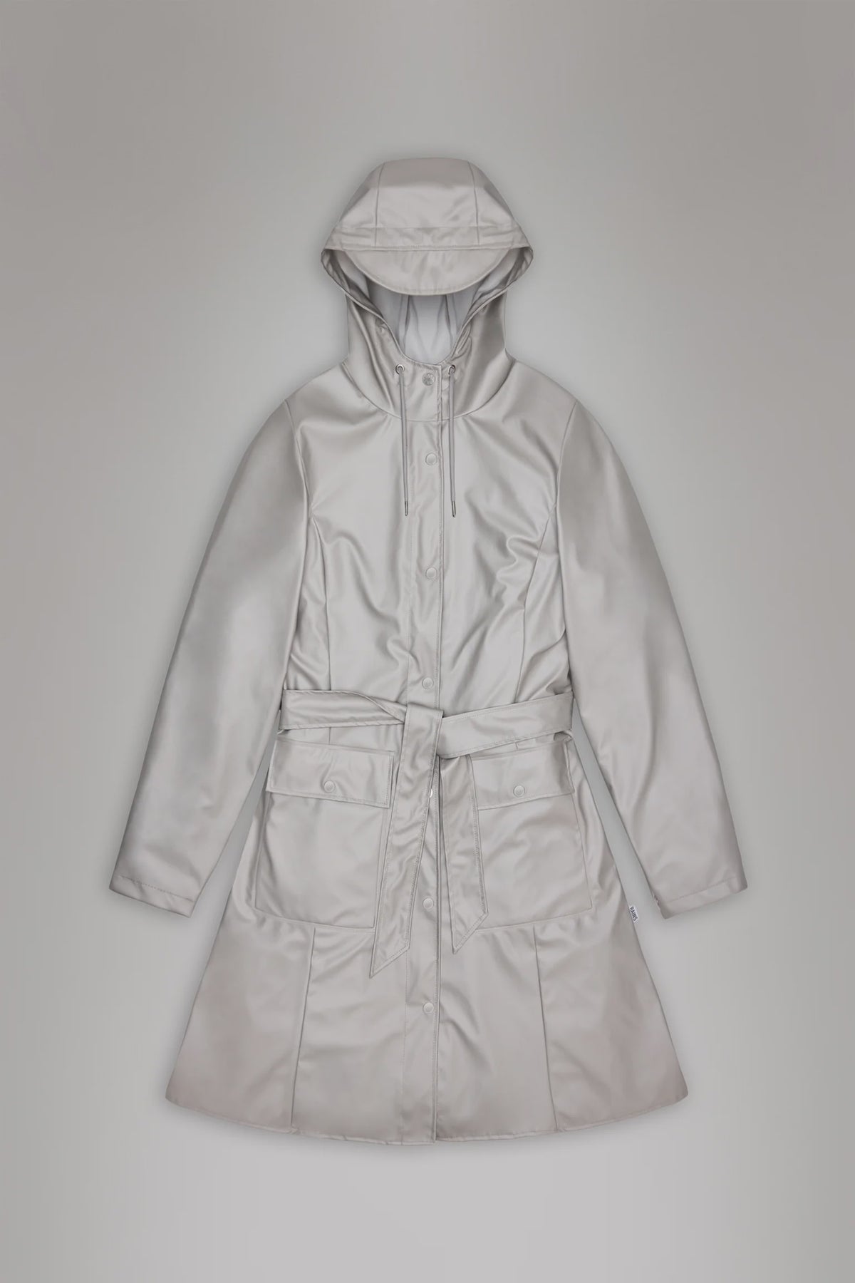 Rains Waterproof Coat Curve Long Jacket W3 - Nimbus