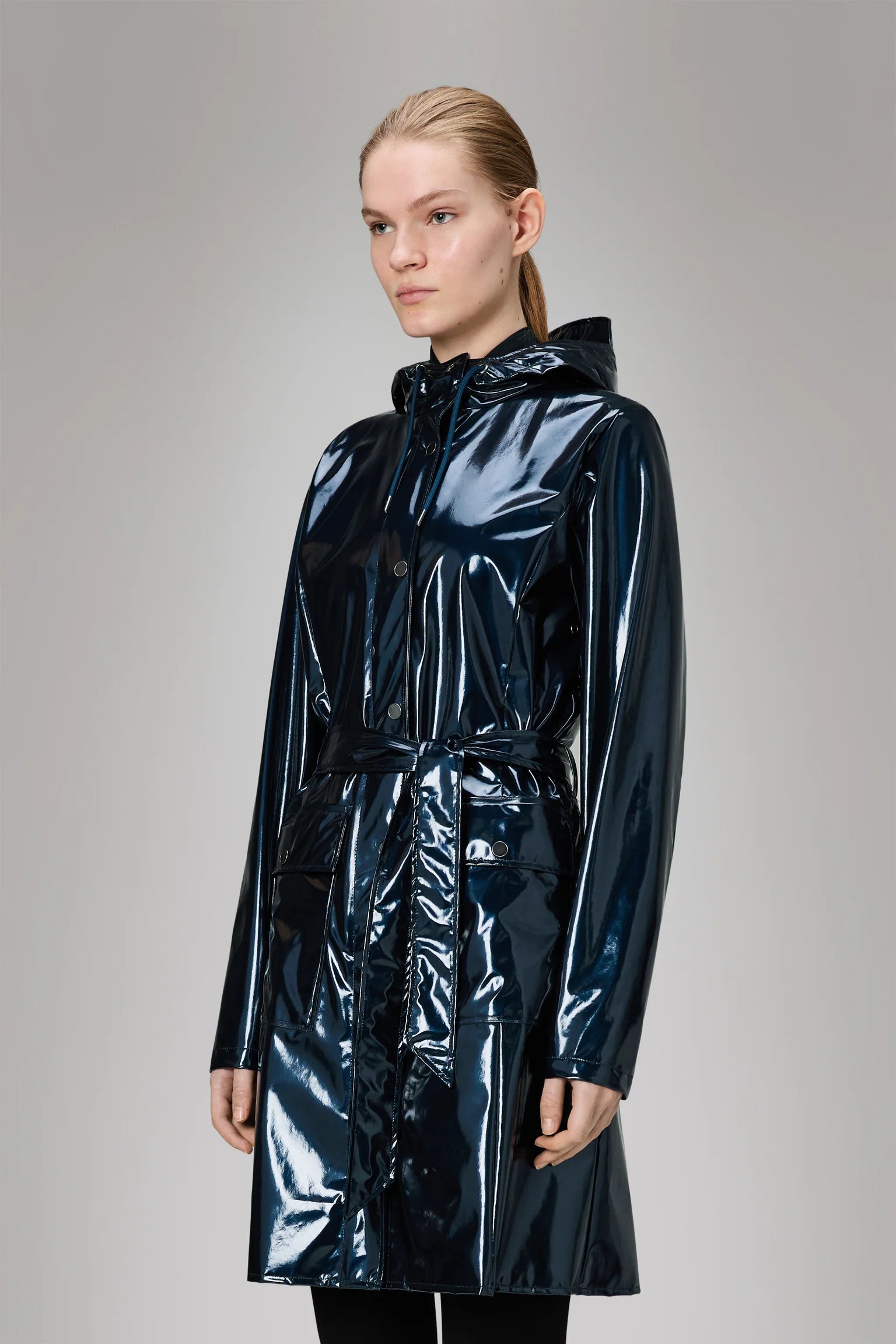 Rains Waterproof Coat Curve Long Jacket W3 - Spill