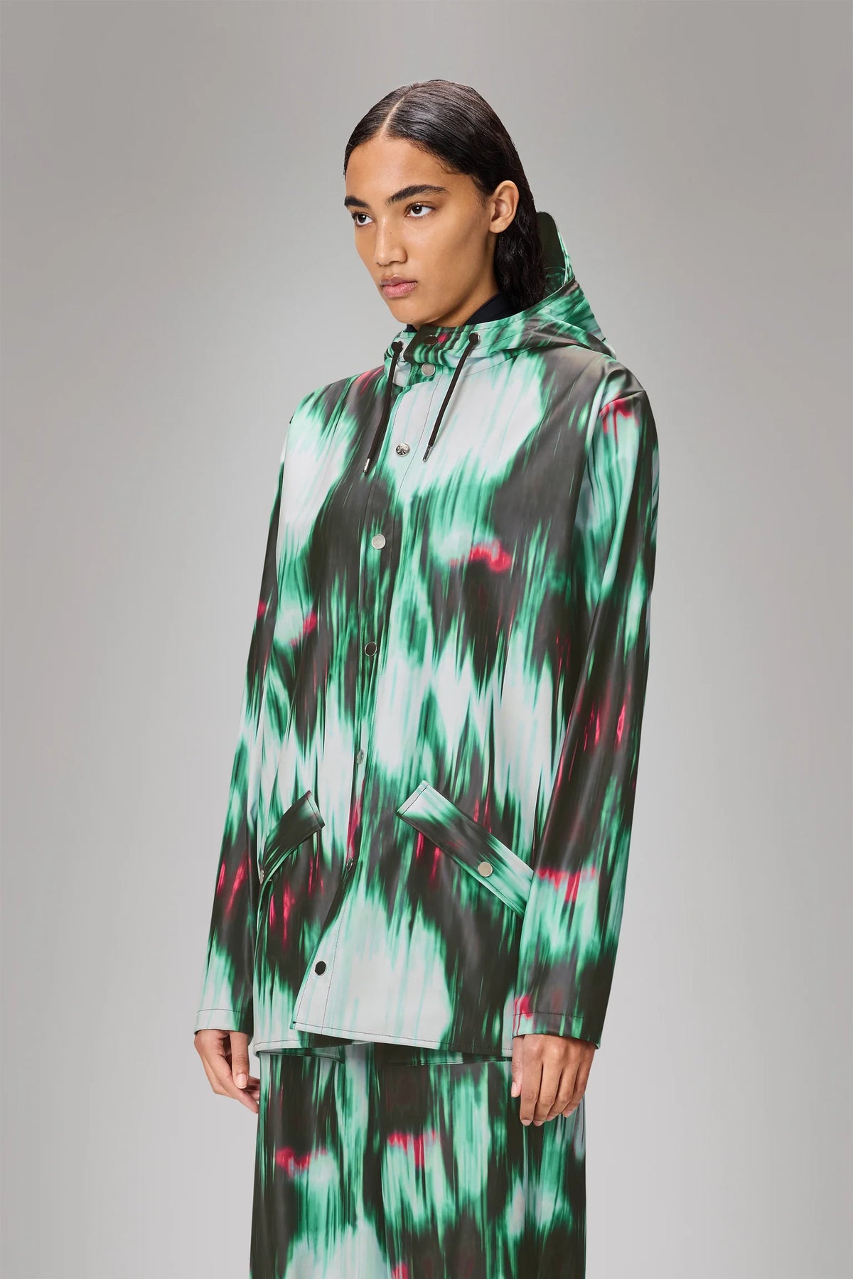  Rains Waterproof Jacket W3 - Blur limited edition