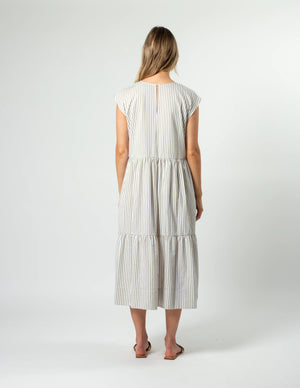 Stella and Gemma Rania Dress - Mushroom Stripe