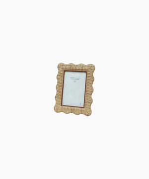 French Country Collections Rattan Wavy Photo Frame 4 x 6"