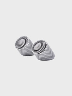 LEXON Ray Speakers -Set of 2 Magnetic Bluetooth - Raw Aluminium