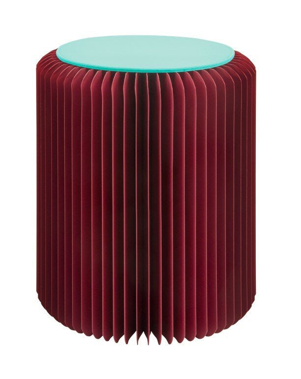 Remember - Homeware Paper Stool Papillon - Bordeaux