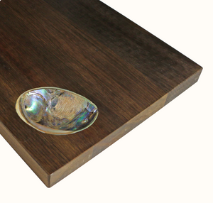 Ocean Shell Studio Rimu Cheese Board - Small Paua Shell