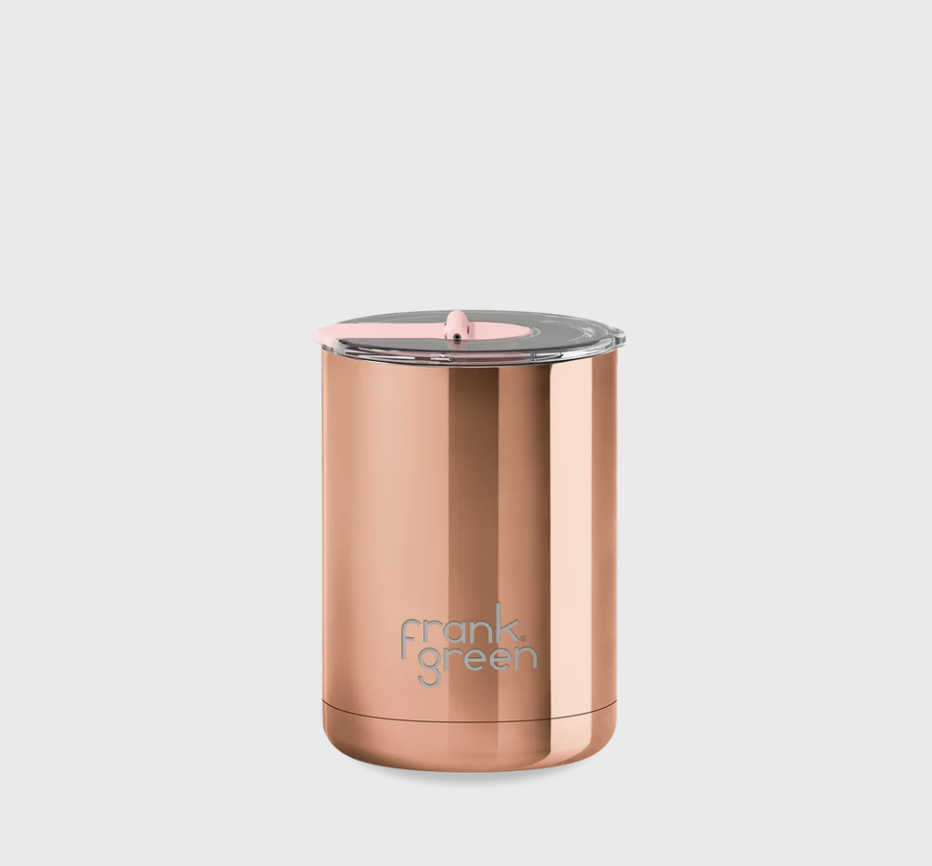 Rose Gold Chrome Ceramic Coffee Cup 12oz