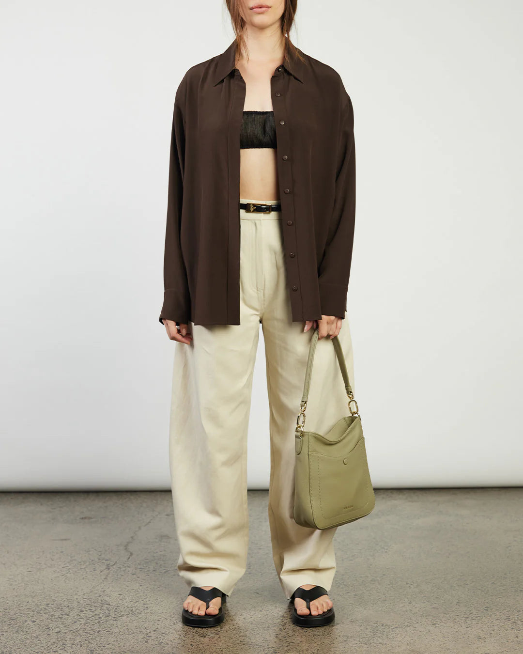 Saben Rosie Shoulder Bag - Eucalyptus Pebble